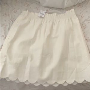 Jcrew scalloped skirt